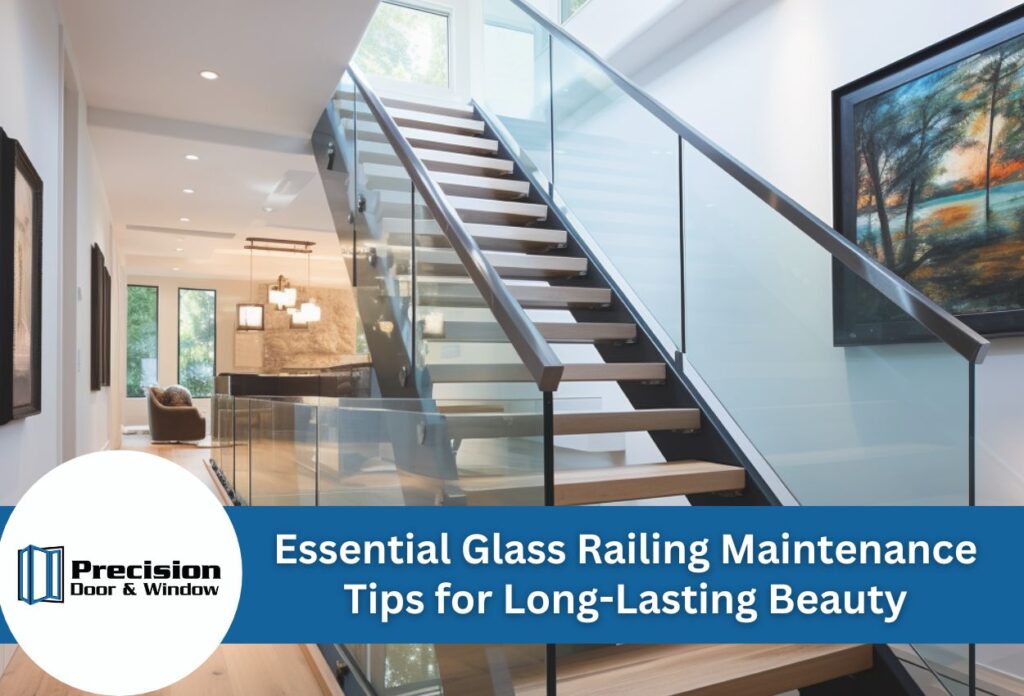 Glass Railing And Stairs In Luxury Home